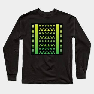 “Dimensional Energy” - V.6 Green - (Geometric Art) (Dimensions) - Doc Labs Long Sleeve T-Shirt